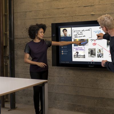Surface Hub merges natural writing with rich, multimedia data to form the best digital tools for brainstorming and creating together.
