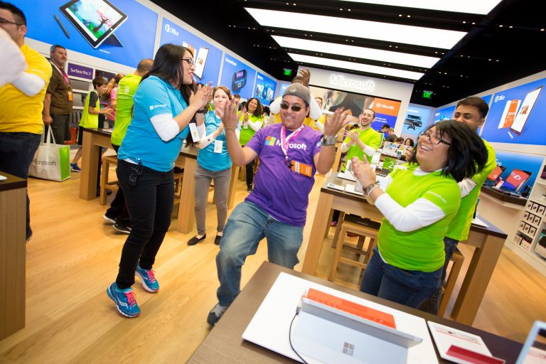 Microsoft opened its doors to customers at its newest location, Willowbrook Mall in Wayne, N.J. on June 13, 2015.