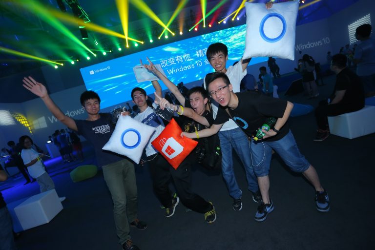 Windows 10 Fan celebration in Beijing.