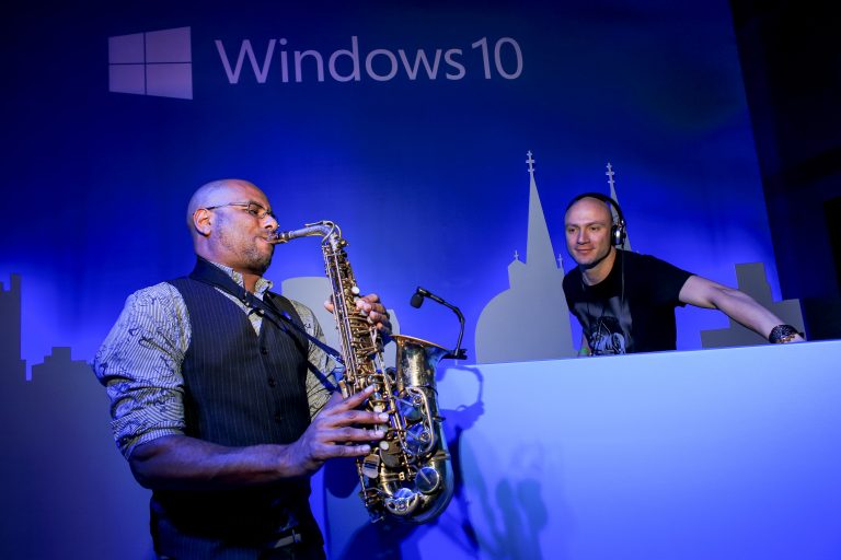 Windows 10 fans celebrate in Sao Paulo