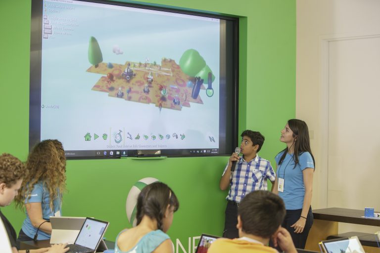 Microsoft Stores provide students with a fun and interactive learning environment with free camps and classes.
