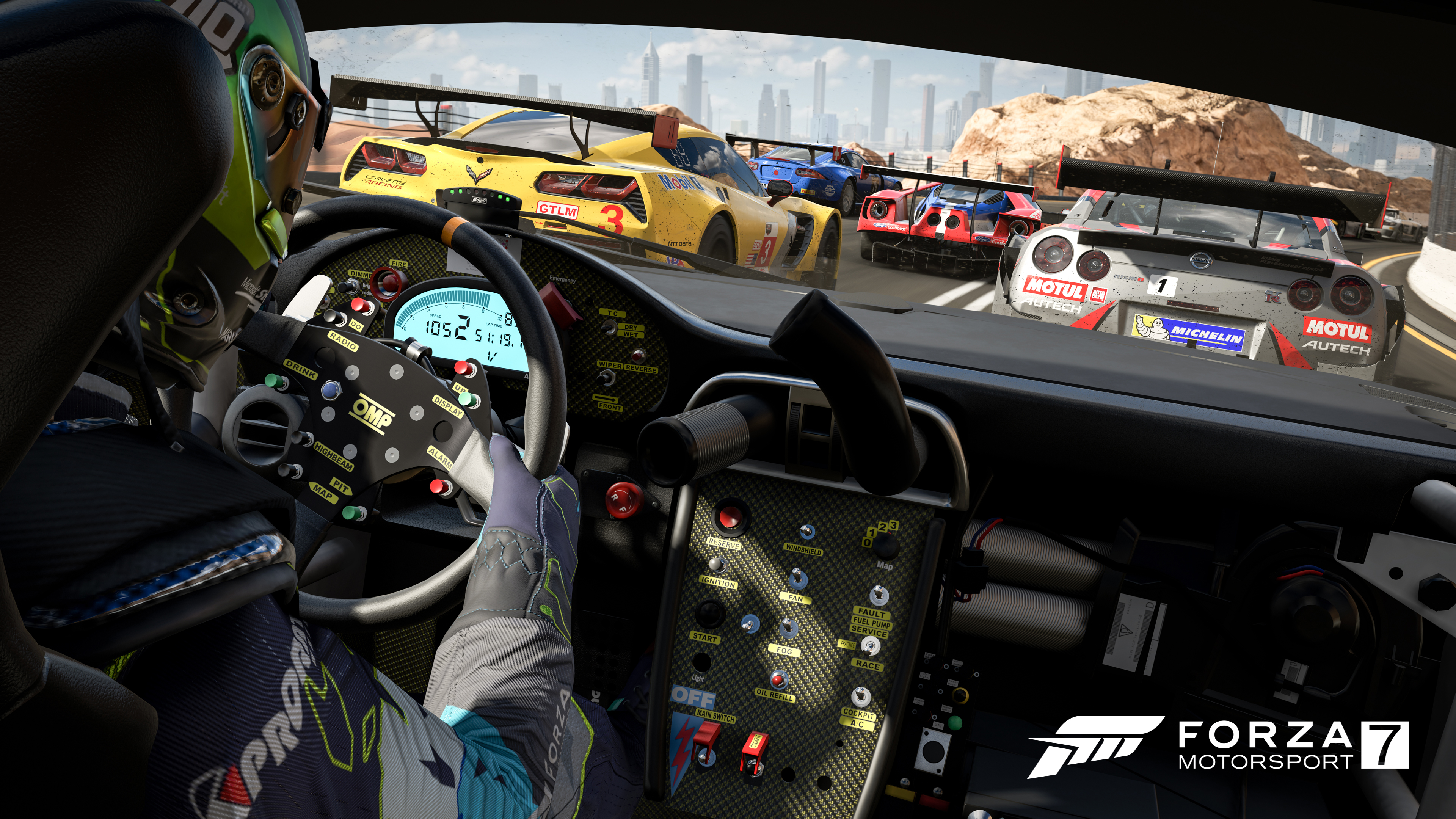 Forza 7 Motorsport interior of race car