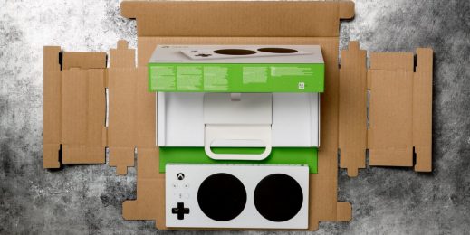 xbox adaptive controller inside its packaging
