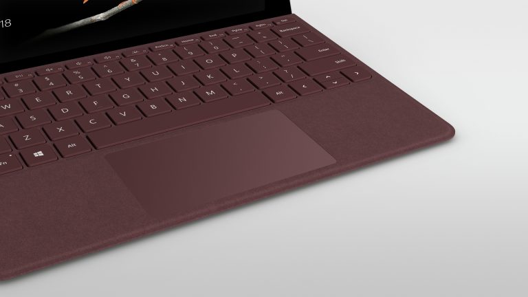 Surface Go keyboard in red