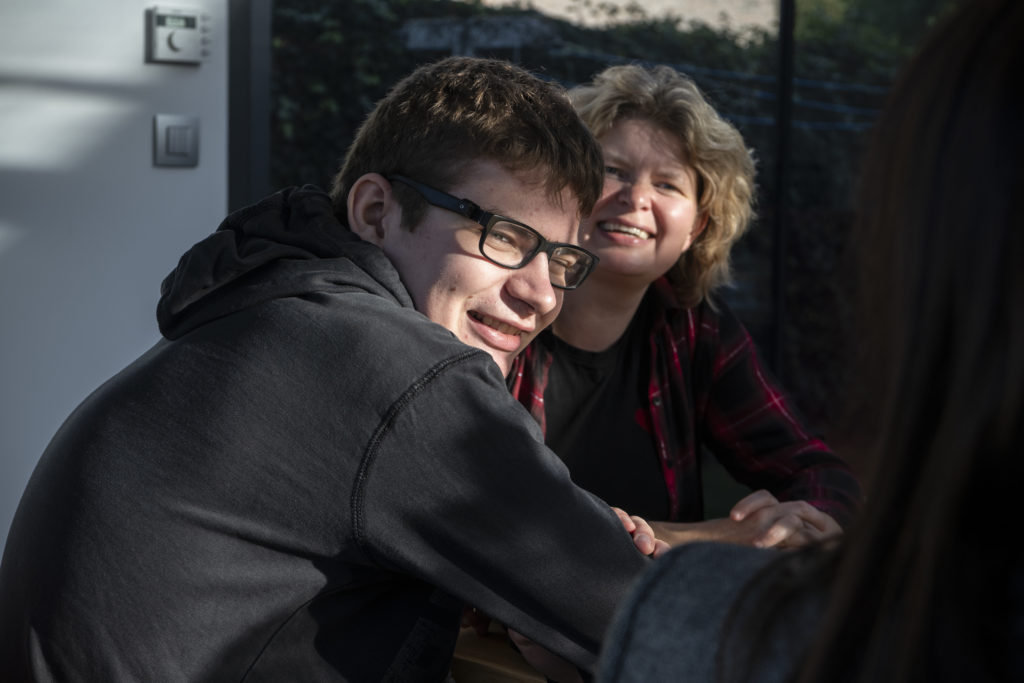 Wouter De Brandt and his mother Sofie Huys