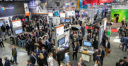 Microsoft booth at Hannover Messe 2019 from above