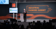Caglayan Arkan speaking at Industrial Pioneers Summit