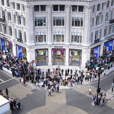 The flagship Microsoft Store in London