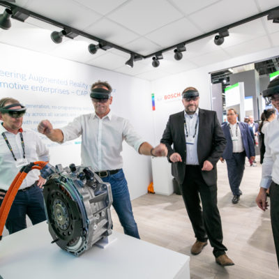 HoloLens 2 demo with Bosch in Microsoft IAA booth