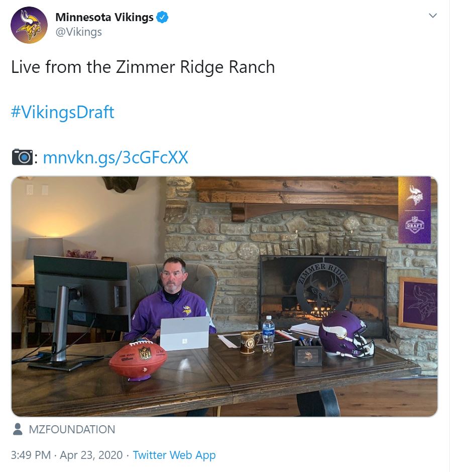 Vikings team tweet says 