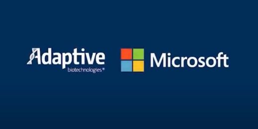 Adaptive Biotechnologies and Microsoft logos