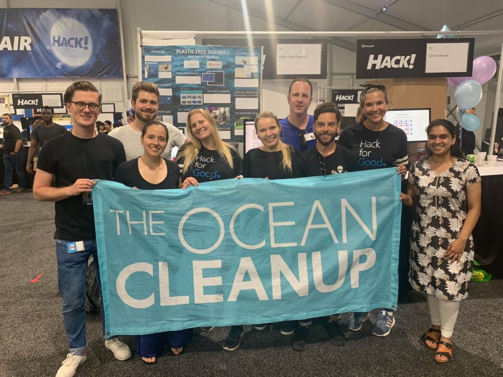 Members of the Plastic Free Oceans 2 Hackathon team