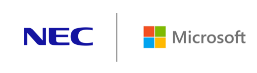 Logos NEC y Microsoft