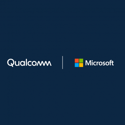 Qualcomm and Microsoft logos