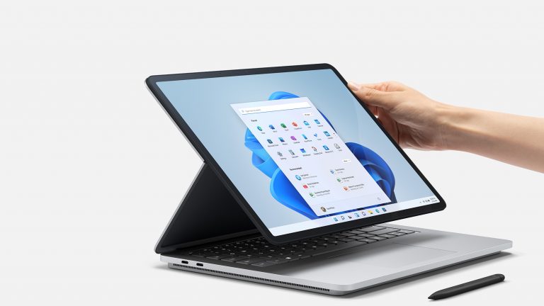 A Surface laptop and a Surface pen