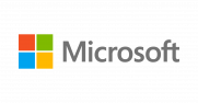 Microsoft logo gray text