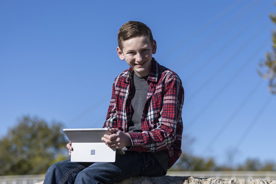Meet Graham, a 12-year-old boy who has some new tricks for excelling at school
