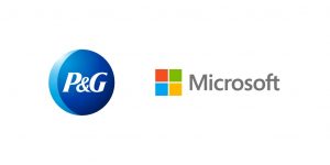 P&G and Microsoft logos