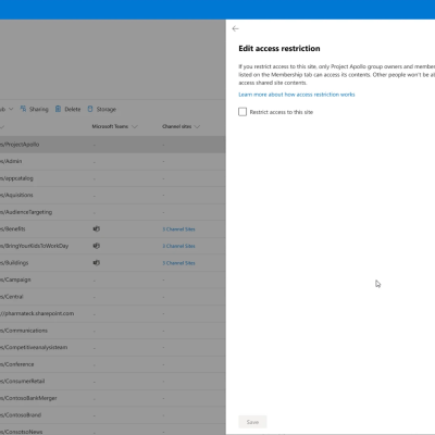 Applying restricted access control policies in Microsoft Syntex