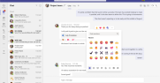 Expanded emoji reactions in Microsoft Teams