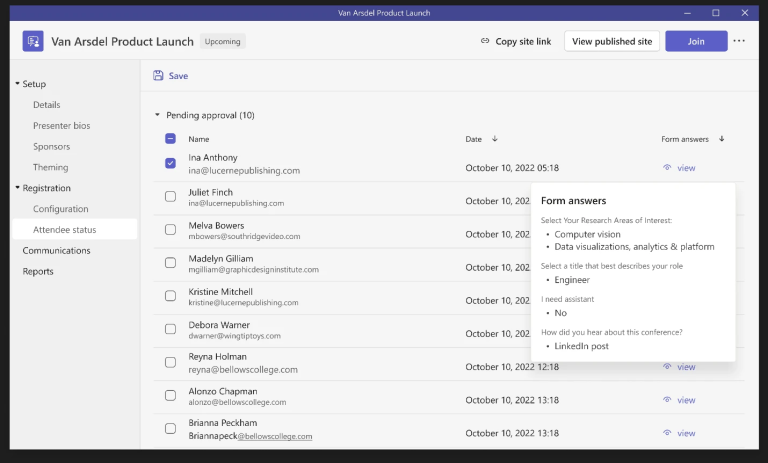 Send automated reminder emails in Microsoft Teams Premium