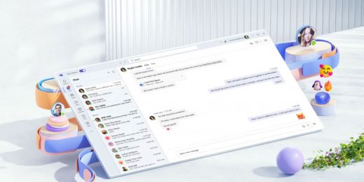 Microsoft Teams chat page on a tablet device