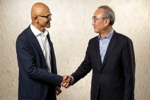 Satya Nadella and Young Schub Kim