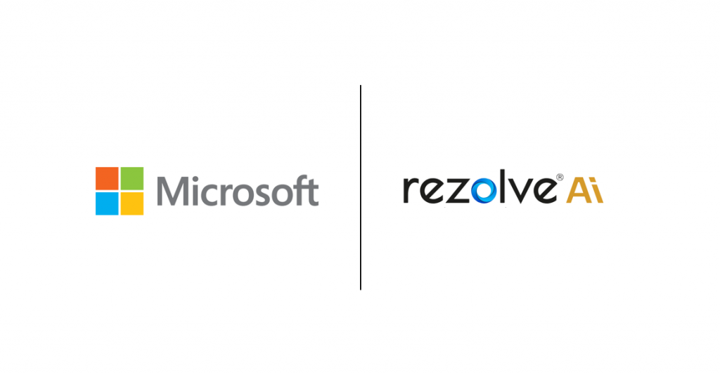 Microsoft and Rezolve AI logos