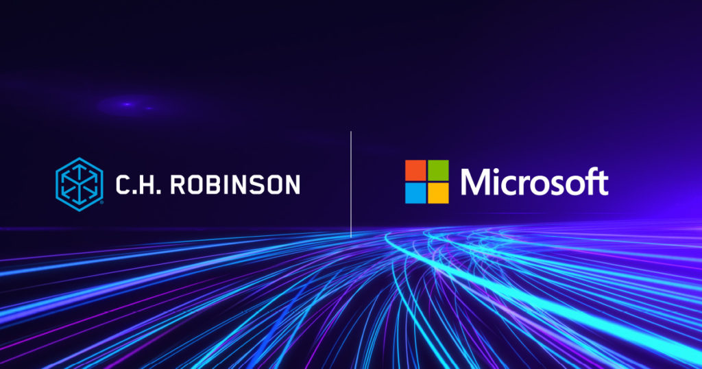 Logos for C.H. Robinson and Microsoft