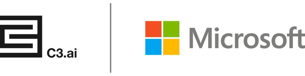 C3.ai and Microsoft logos