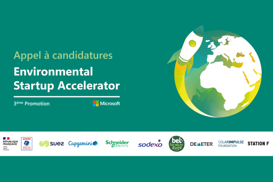 Microsoft France lance la troisième promotion de son Environmental Startup Accelerator à STATION F