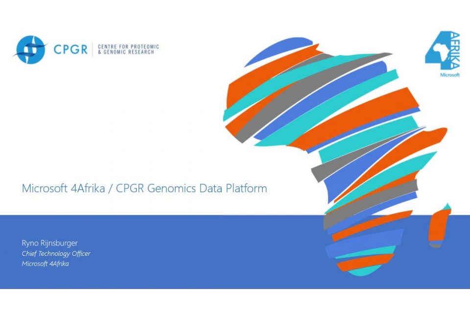 Graphic showing 4Afrika & CPGR Genomics Data Platform