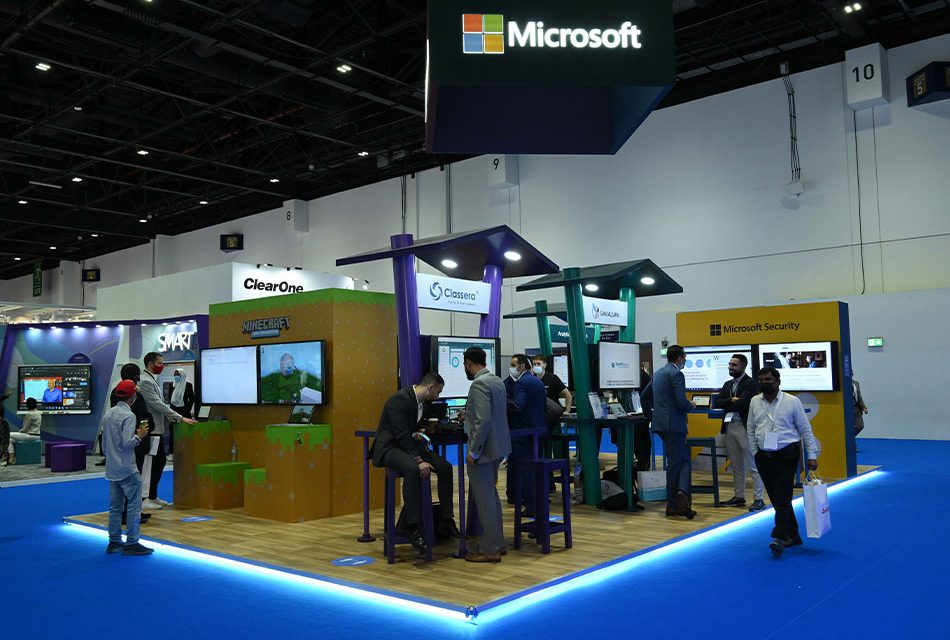 Microsoft booth at GESS 2021