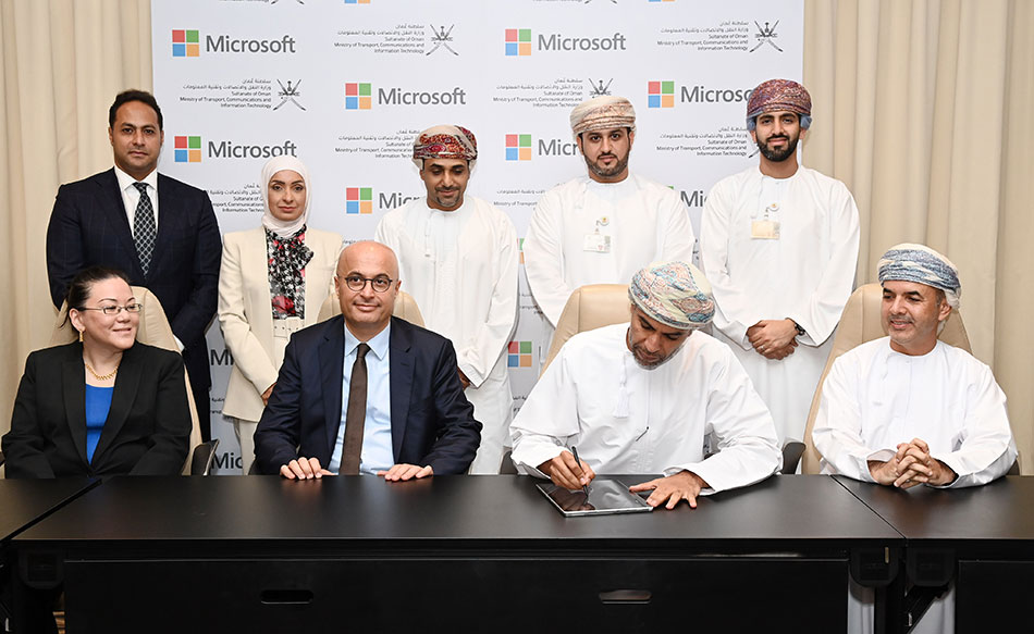 MTCIT and Microsoft officials in a group photo