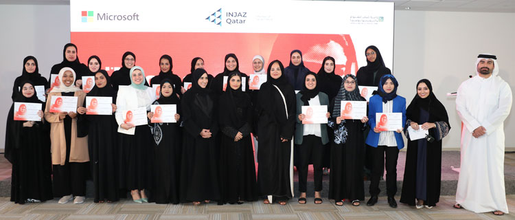 Group photo of winners with the jury members.