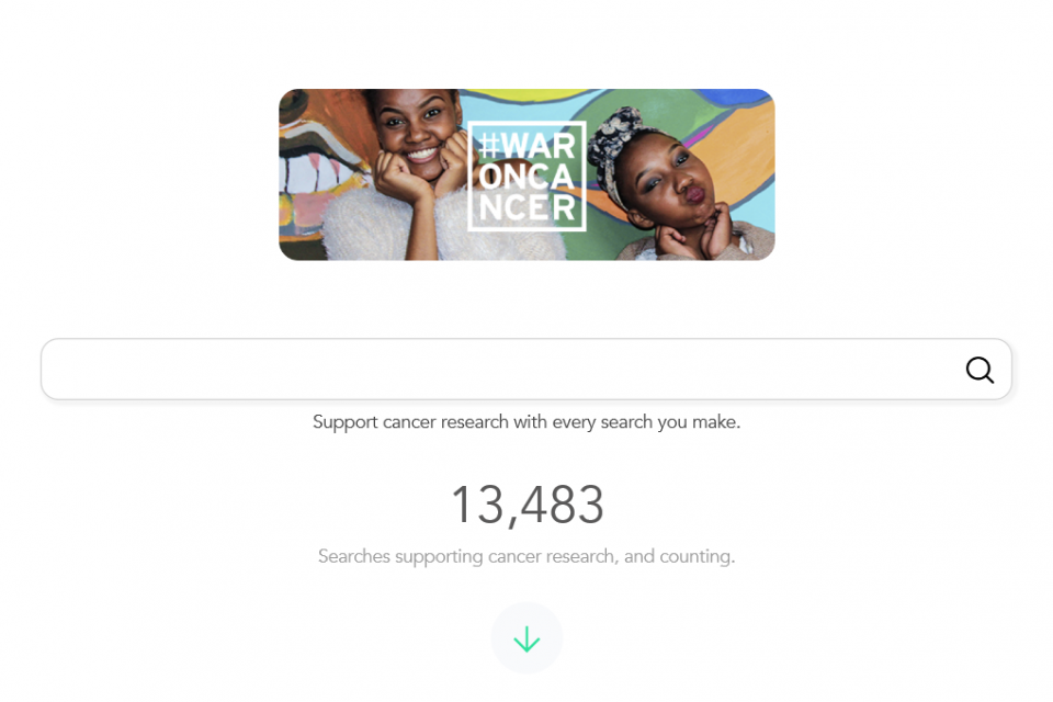 bild på war on cancer sökmotor