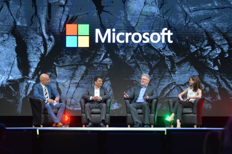 From left: Dr Chris Brauer; Abhuit Akerkar, Head of Applied Sciences and Business Integration at Lloyds; Darren Atkins, Chief Technology Officer (Artificial Intelligence & Automation) at East Suffolk and North Essex NHS Foundation Trust; and Kate Rosenshine, Head of Azure Cloud Solution Architecture - Media, Telco & Professional Services at Microsoft