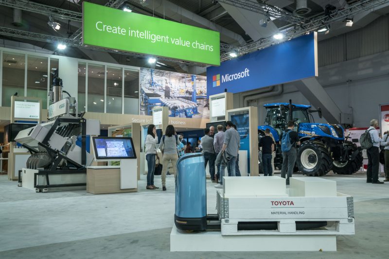 Microsoft showcases industrial technology innovations in action at Hannover Messe 2018.