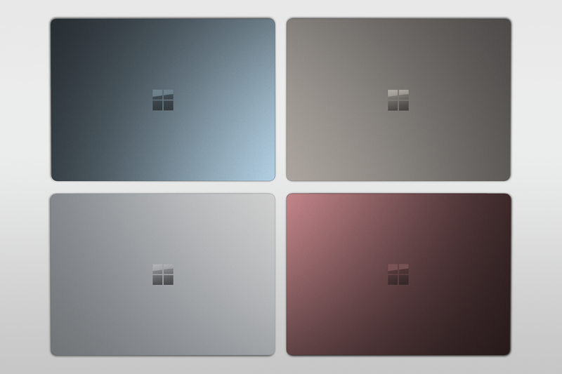 Surface Laptop’s four rich tone-on-tone colors were inspired by blending seasonal relevance with timelessness.