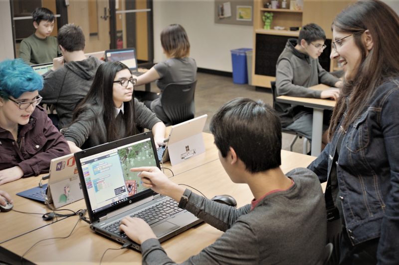  Students at Tesla STEM High School in Redmond, Wash. have been coding with Minecraft and working alongside the Minecraft Education Team to inform development with student voice.