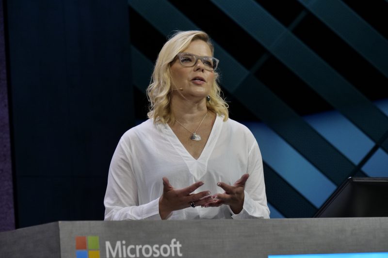 Natalia Mackevicius, partner director program manager, Microsoft at Microsoft Ignite 2017.