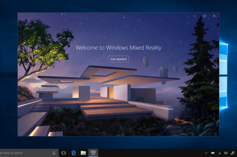 Welcome to the Windows Mixed Reality portal.