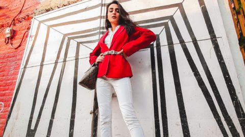 A fashion influencer in India