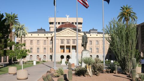 The Arizona state capitol building.