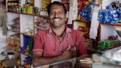 Rural grocery store owner Ramachandra Kuchekar