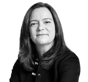 Black and white head shot of Tamara Rogers, Chief Marketing Officer at Haleon.