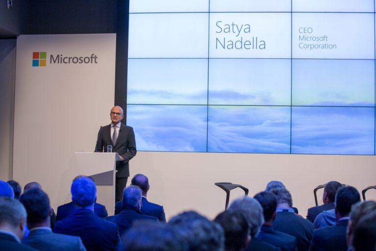 Satya Nadella verkündet Microsoft Cloud in Deutschland