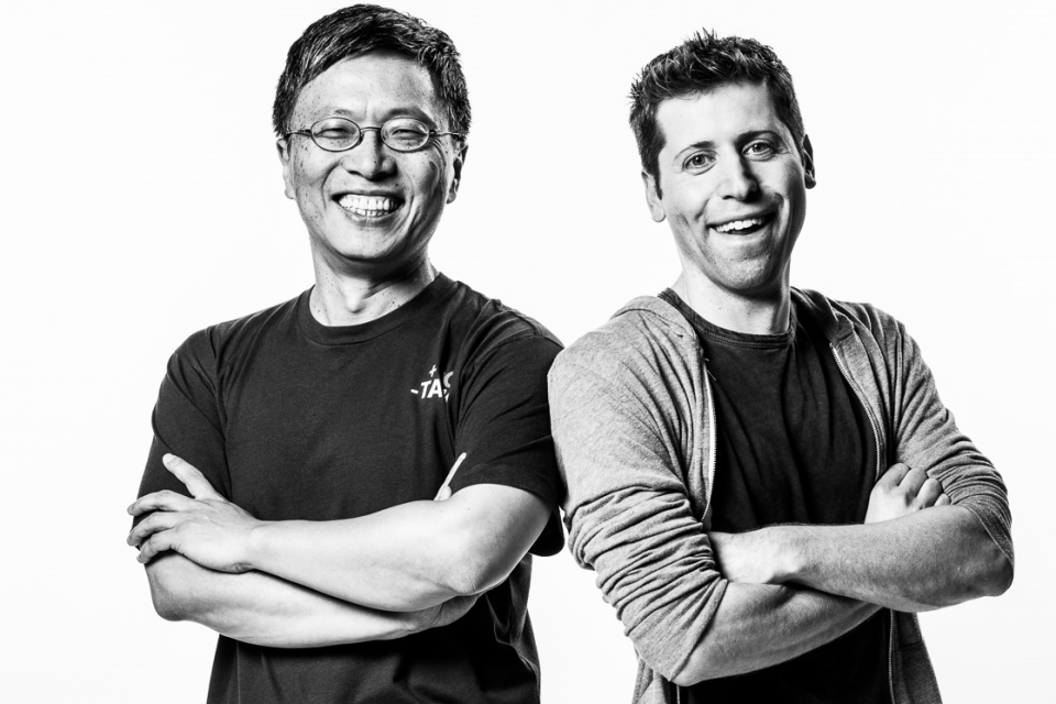 v.l.: Harry Shum, Executive Vice President, Microsoft Artificial Intelligence and Research Group, und Sam Altman, CoFounder OpenAI
