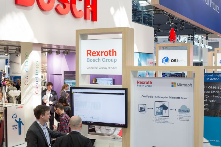 Hannover Messe 2017: Microsoft Stand (Bosch Rexroth)