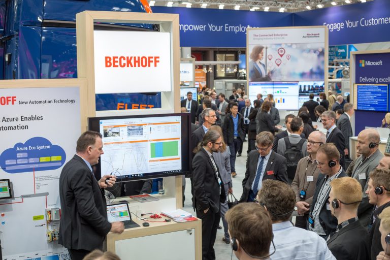 Hannover Messe 2017: Microsoft Stand (Beckhoff)